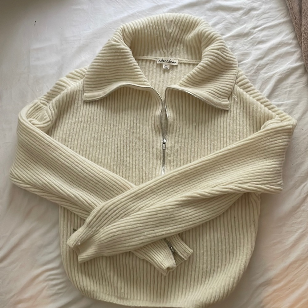 For Love and Lemons zip up sweater